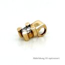 Gleiter Anhänger mit Zirkona echt Gold 333 Glanz 10x5mm