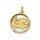 Tierkreiszeichen Sternzeichen Anhänger echt Gold 333 rund 21x15mm