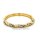Kordelring 2mm schmal mit Zirkonia echt Gold 333 Glanz
