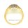 Damenring mit 30 Zirkonia echt Gold 333 Glanz