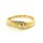 Gemusterter Damenring mit Diamant echt Gold 585 Glanz Ringweite 53