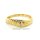 Gemusterter Damenring mit Diamant echt Gold 585 Glanz Ringweite 53