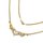 Collier Halskette bicolor echt Gold 585 mit Zirkonia 45cm
