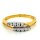Damenring bicolor mit Zirkonia echt Gold 333 Glanz