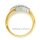 Damenring bicolor mit Zirkonia echt Gold 333 Glanz