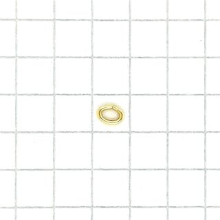 Bindering Schmuck Öse einzeln oval echt Gold 333 Glanz 3,5x2,5mm