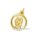 Tierkreiszeichen Sternzeichen Anhänger echt Gold 585 rund 20x14mm