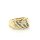 Breiter Damenring mit Zirkonia echt Gold 333 Glanz Ringweite 54