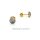 Ohrstecker mit Diamanten rund echt Gold 333 Glanz 6mm