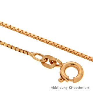 Venezianerkette 0,5mm Halskette echt Gold 750 Glanz Länge ca. 40cm Gewicht 1,0g