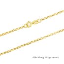 Rundankerkette echt Gold 333 Glanz 1,2mm Länge 42cm