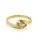 Damenring mit Diamant echt Gold 585 matt/Glanz Ringweite 63