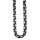 Königskette flach Edelstahl silber/schwarz 6x4mm Länge 55cm