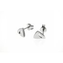 Ohrstecker dreieckig echt Silber 925 Glanz 8x6mm