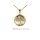 Anhänger Lebensbaum mit Perlmutt echt Gold 333 Glanz 23x16mm - OHNE Kette