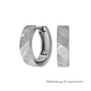 Creolen, Klappcreolen echt Silber 925 gemustert 15x4,5mm