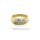 Damenring mit 15 Zirkonia echt Gold 585 Glanz Ringweite 56