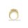 Damenring mit 15 Zirkonia echt Gold 585 Glanz Ringweite 56