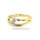 Damenring bicolor gelb/weiß mit Zirkonia echt Gold 333 Glanz