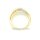 Damenring bicolor gelb/weiß mit Zirkonia echt Gold 333 Glanz