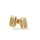 Rechteckige Ohrstecker mit Zirkonia echt Gold 585 matt/Glanz 10x6mm