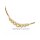 Collier Halskette mit Zirkonia echt Gold 333 Glanz Länge 44cm