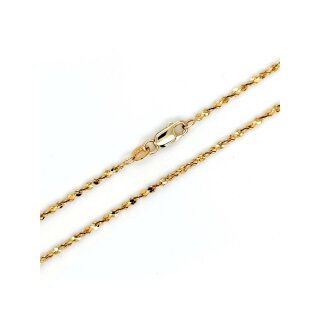 Fantasiekette gedreht 1,7mm echt Gold 333 Glanz Länge 42cm