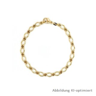 Fantasie Armband echt Gold 333 Glanz Länge ca. 19cm