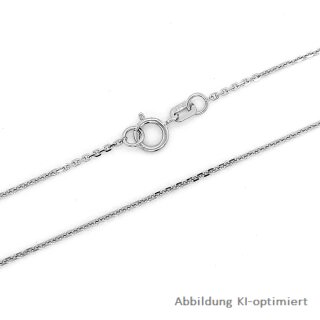 Ankerkette echt Weißgold 585 Glanz 1,1mm