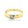 Damenring Verlobungsring Solitärring mit Diamant echt Gold 585 Glanz Rinqweite 65
