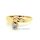 Damenring geschwungen mit Diamant echt Gold 585 Glanz Rinqweite 62