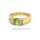 Damenring mit Peridot und Diamanten echt Gold 333 Glanz Ringweite 54