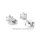 Ohrstecker mit Diamant 0,40ct. echt Weißgold 585 Glanz 6er Krappenfassung 5mm