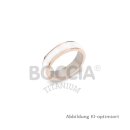 Boccia Titanring rosé/Keramik weiß