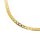 Fantasiecollier Halskette flach gemustert echt Gold 333 Länge 50cm