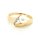 Damenring mit Perle und 2 Diamanten echt Gold 585 Glanz Ringweite 58