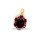 Clip Anhänger mit Rhodolith echt Gold 585 Glanz 23x13mm