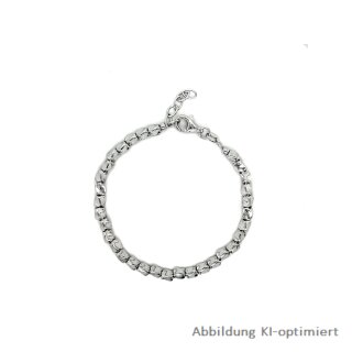 Armband Fantasie 3,6mm echt Silber 925 Glanz Länge 17+2cm