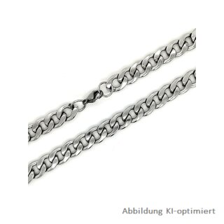 Armband Panzer 9,5mm Edelstahl poliert 21cm
