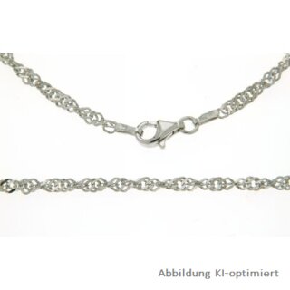 Singapurkette echt Silber 925 Glanz 2,5mm