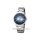 Regent Herrenuhr silber Stahl Metallband blau ZB Datum 5 bar 03P38CB02-A
