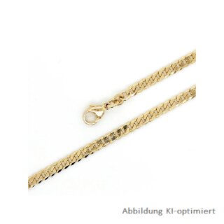 Armband Panzerkette 3,7mm echt Gold 333 Glanz Länge 18,5cm