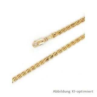 Armband Fantasie 3,7mm echt Gold 585 Glanz Länge 19,5cm