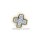 Gleiter Anhänger Kreuz mit Zirkona echt Gold 333 Glanz 15,8mm