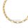 Massives Collier 7mm echt Gold 585 matt/Glanz Länge 44,5cm