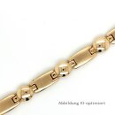 Massives Armband 7mm echt Gold 585 matt/Glanz Länge...