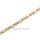 Massives Armband 7mm echt Gold 585 matt/Glanz Länge 20,5cm