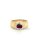 Damenring mit Rubin echt Gold 333 Glanz Rinweite 56