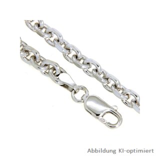 Massives Armband Aus 925er Sterling Silber, Ankerkette, 4,5 Mm Breit, Länge 16-25 Cm Verstellbar – Mit Karabinerverschluss