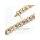 Breites Fantasiearmband tricolor Flechtmuster 11mm echt Gold 585 Glanz Länge 19,5cm